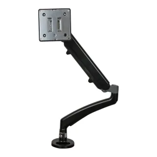 Startech Desk Clamp Monitor Mount - Adjustable - Supports Monitors 12" to 34" - Full Motion Slim VESA Mount Monitor Arm - Desk & Grommet Clamp -Black (ARMSLIM) - Mounting kit - adjustable arm - for LCD display - plastic, steel - black - screen size: 12"-34" - desk-mountable - for P/N: ARMSTS, ARMSTSLG, STSCART