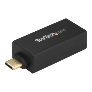 Startech USB C to Gigabit Ethernet Adapter, 1Gbps NIC USB 3.0/USB 3.1 Type C Network Adapter, 1GbE USB-C to RJ45/LAN Port, Thunderbolt 3 Compatible, Windows, MacBook Pro, Chromebook - USB C to Ethernet (US1GC30DB)