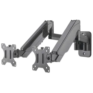 Manhattan 461627 TV/Monitor Wall Mount Dual- Full Motion 32" 100x100 16KG