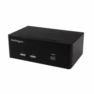 Startech 2 Port VGA KVM Switch - Dual VGA - Hot-key & Audio Support - 1920x1200 KVM Switch - KVM Video Switch (SV231DVGAU2A)