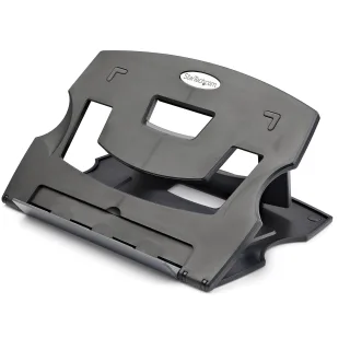 Startech Portable Laptop Stand - Adjustable Laptop Stand - Ergonomic Laptop Desk Stand - Laptop Riser for Desk (LTRISERP)