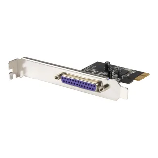 Startech 1-Port Parallel PCIe Card, PCI Express to Parallel DB25 LPT Adapter Card, Desktop Expansion Controller for Printer, SPP/ECP - Parallel adapter - PCIe - IEEE 1284 - black