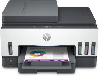 HP Smart Tank 7605 All-in-One - Multifunction printer - colour - ink-jet - refillable - Letter A (216 x 279 mm)/A4 (210 x 297 mm) (original) - A4/Legal (media) - up to 13 ppm (copying) - up to 15 ppm (printing) - 250 sheets - USB 2.0, Wi-Fi(n), Bluetooth