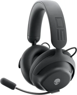 Alienware Pro Wireless Gaming Headset - Headset - full size - Bluetooth / 2.4 GHz radio frequency - wireless, wired - active noise cancelling - USB - Dark Side of the Moon