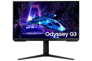 Samsung Odyssey G3 S24DG302EU - G30D Series - LED monitor - gaming - 24" - 1920 x 1080 Full HD (1080p) @ 180 Hz - VA - 250 cd/m² - 3000:1 - HDR10 - 1 ms - HDMI, DisplayPort - black