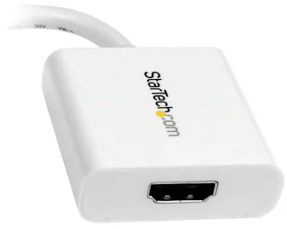 Startech Mini DisplayPort® to HDMI® Video Adapter Converter 1920x1200 - White Mini DP to HDMI Adapter M/F (MDP2HDW)