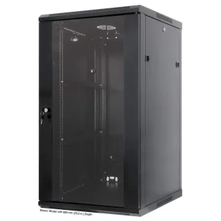 Intellinet 712033 Network Cabinet Wall Mount 20U- (Standard 450MM Black Assembled