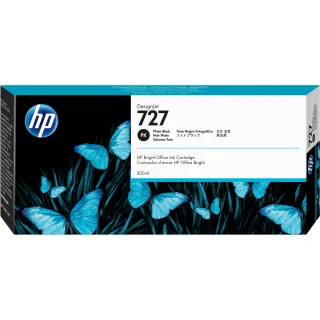 HP 727 - 300 ml - high capacity - photo black - original - DesignJet - ink cartridge