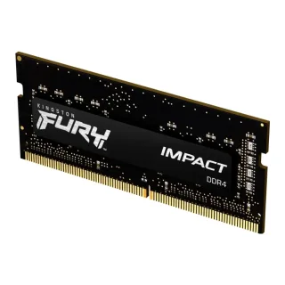Kingston FURY Impact - DDR4 - module - 8 GB - SO-DIMM 260-pin - 3200 MHz / PC4-25600 - CL20 - 1.2 V - unbuffered - non-ECC - black