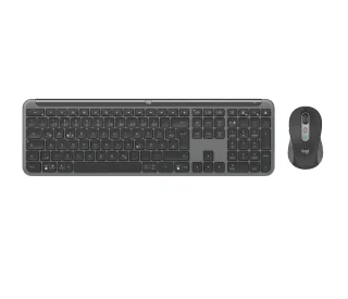 Logitech Signature Slim Combo MK950 - Keyboard and mouse set - 100% - full size - wireless - Bluetooth 5.1 LE - QWERTZ - German - graphite