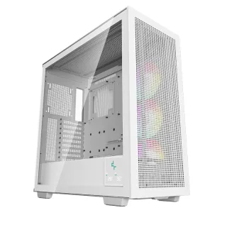 DeepCool Morpheus Case, Gaming, White, Full Tower, 4 x USB 3.0 / 1 x USB Type-C, Tempered Glass Side Window Panel, 1x 420mm ARGB side fan, Mini-ITX / M-ATX / ATX / E-ATX