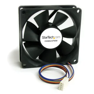 Startech 80x25mm Computer Case Fan with PWM - Pulse Width Modulation Connector - computer cooling Fan - 80mm Fan - pwm Fan (FAN8025PWM)