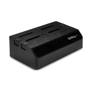 StarTech 4-Bay USB 3.0 to SATA Hard Drive Docking Station, USB Hard Drive Dock, External 2.53.5 SATA III (6Gbps) SSDHDD Docking Station, Hot-Swappable Hard Drive Bay - Dual 40mm Fans, Top-Loading - Storage enclosure - 4 bays (SATA-600) - for P/N: SVA12DN4NEUA