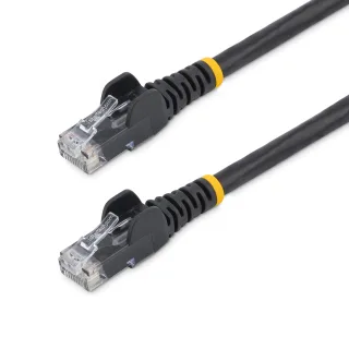 Startech 1.5m CAT6 Ethernet Cable, 10 Gigabit Snagless RJ45 650MHz 100W PoE Patch Cord, CAT 6 10GbE UTP Network Cable w/Strain Relief, Black, Wiring is UL Certified/TIA - Category 6 - 24AWG (N6PATC150CMBK)