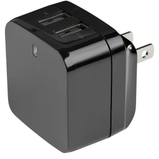 Startech Travel USB Wall Charger - 2 Port - Black - Universal Travel Adapter - International Power Adapter - USB Charger (USB2PACBK)