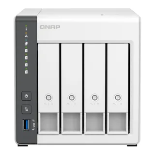 QNAP TS-433 - NAS server - 4 bays - SATA 6Gb/s - RAID 0, 1, 5, 6, 10, JBOD, 50, 60 - RAM 4 GB - Gigabit Ethernet / 2.5 Gigabit Ethernet - iSCSI support