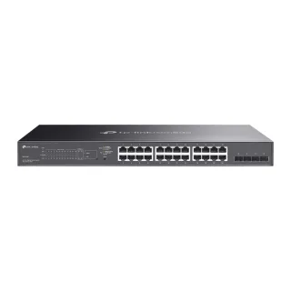 TP-Link JetStream TL-SG2428P V5 - Switch - L2+ - smart - 24 x 10/100/1000 (PoE+) + 4 x Gigabit SFP - rack-mountable - PoE+ (250 W)