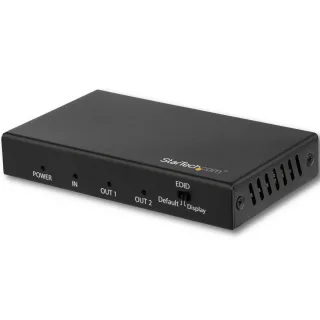 Startech HDMI Splitter - 2-Port - 4K 60Hz - HDMI Splitter 1 In 2 Out - 2 Way HDMI Splitter - HDMI Port Splitter (ST122HD202) - Video/audio splitter - 2 x HDMI - desktop - for P/N: ST121HD20FXA