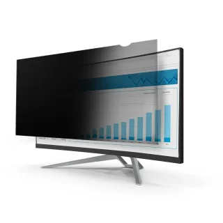 StarTech Monitor Privacy Screen for 34 inch Ultrawide Display, 21:9 Widescreen Computer Screen Security Filter, Blue Light Reducing (PRIVSCNMON34W) - Display privacy filter - 34" wide - transparent
