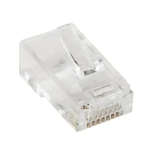 Startech Cat5e RJ45 Stranded Modular Plug Connector - 50 Pkg - Bulk Cat 5e Plugs - 50x RJ45 Ends (CRJ4550PK)