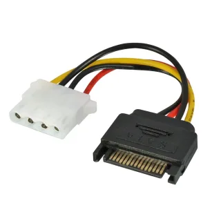 Lindy 70396 0.12M SATA Power Connector to LP4 Power Cable