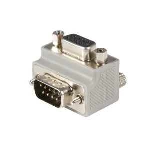 StarTech Right Angle DB9 to DB9 Serial Cable Adapter Type 2 - M/F (GC99MFRA2)