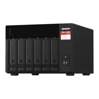 QNAP TS-673A - NAS server - 6 bays - SATA 6Gb/s - RAM 8 GB - Gigabit Ethernet / 2.5 Gigabit Ethernet