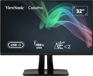 VIEWSONIC LED MONITOR VP3256-4K 32IN 4K 350 NITS RESP 5MS 100 PA