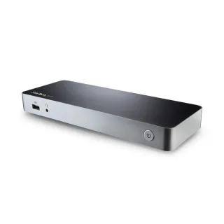 Startech Dual Monitor USB C Docking Station with 60W Power Delivery for Windows Laptops, USB C to HDMI / DVI Dock, USB 3.1 Gen 1 Type C Dock with Charging, Thunderbolt 3 Compatible - 5-Port USB 3.0 Hub (MST30C2HHPDU) - Docking station - USB-C / Thunderbolt 3 - 2 x HDMI - 1GbE - 60 watt - United Kingdom, Europe