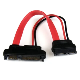 StarTech 6in Slimline SATA to SATA Adapter with Power - Slim SATA (F) to SATA (M) - Slimline Serial ATA to SATA (SLSATAADAP6)