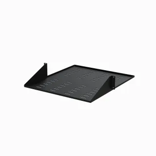 Startech 2U Vented 19" 2-Post Network Rack Cabinet Shelf, 20in Deep Center Mount Cantilever Tray Rackmount Shelf for AV/Data Equipment Enclosure with Cage Nuts & Screws 75lb Capacity - 2U Fixed Rack Shelf (CABSHF2POSTV2)