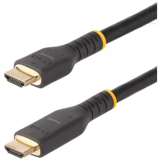 Startech 30ft (10m) Active HDMI Cable w/ Ethernet - HDMI 2.0 4K 60Hz UHD - Rugged HDMI Cord w/ Aramid Fiber - Durable High Speed HDMI Cable - Heavy-Duty HDMI 2.0 Cable - High Speed - HDMI cable with Ethernet - HDMI male to HDMI male - 10 m - black