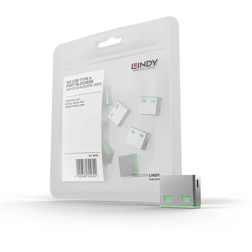 Lindy 40461 USB Port Locks Green Expansion Kit for No. 40451