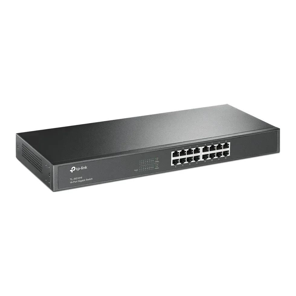 TP-Link TL-SG1016 16-Port Metal Gigabit Rackmount Network Switch
