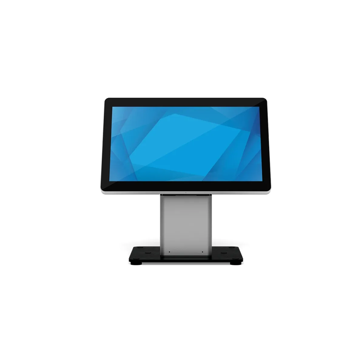 Elo-Self-Serv-Stand-Slim-Floor- Top-BK Elo Slim Self Service Flo