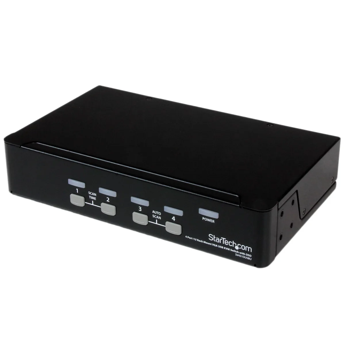 Startech 4-Port USB KVM Swith with OSD - TAA Compliant - 1U Rack Mountable VGA KVM Switch (SV431DUSBU)