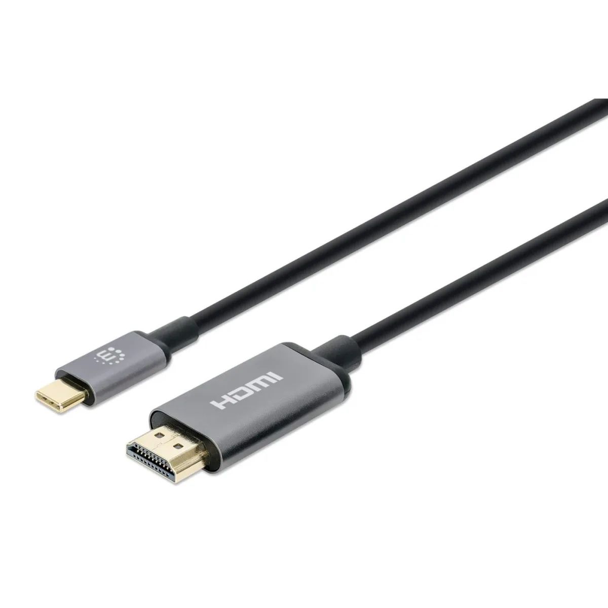 Manhattan 153607 USB-C to HDMI Cable 4K/60HZ 2M- Male/Male Black Polybag