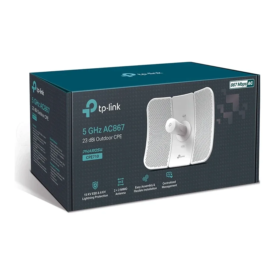 TP-Link Pharos CPE710 5GHz AC 867Mbps 23dBi Outdoor CPE
