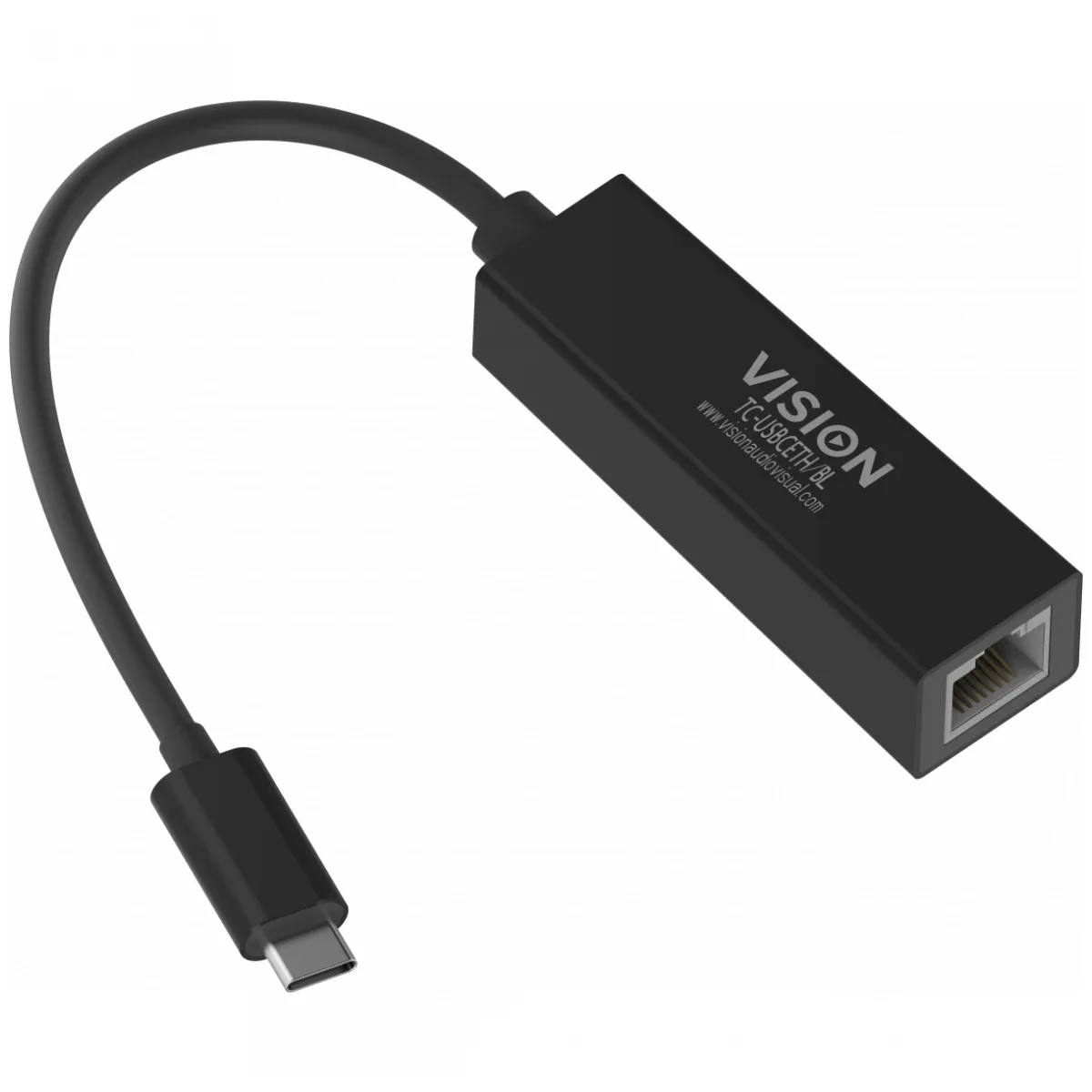 USB C to Ethernet adaptor -10/100/1000 mbps auto-sensing capability and auto-mdix (straight and crossed network cable auto-detection) - pxe boot function enabled - USB C 3.2 (m) to RJ45 (f) - driver on USB adaptor - black