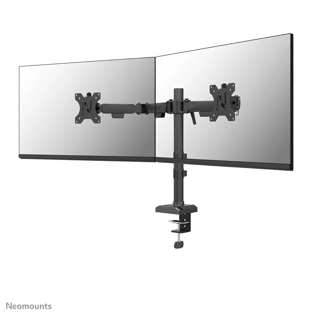 NERO DOUBLE FLAT SCREEN DESK MOUNT (PHONE HOLDER+QUICK-FIX CL