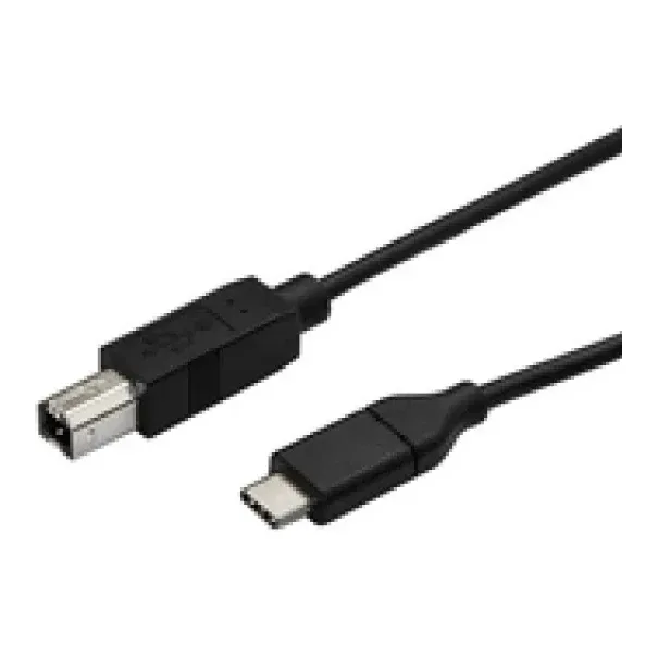 StarTech USB C to USB B Printer Cable - 1.6 ft / 0.5m - USB C Printer Cable - USB C to USB B Cable - USB Type C to Type B (USB2CB50CM)
