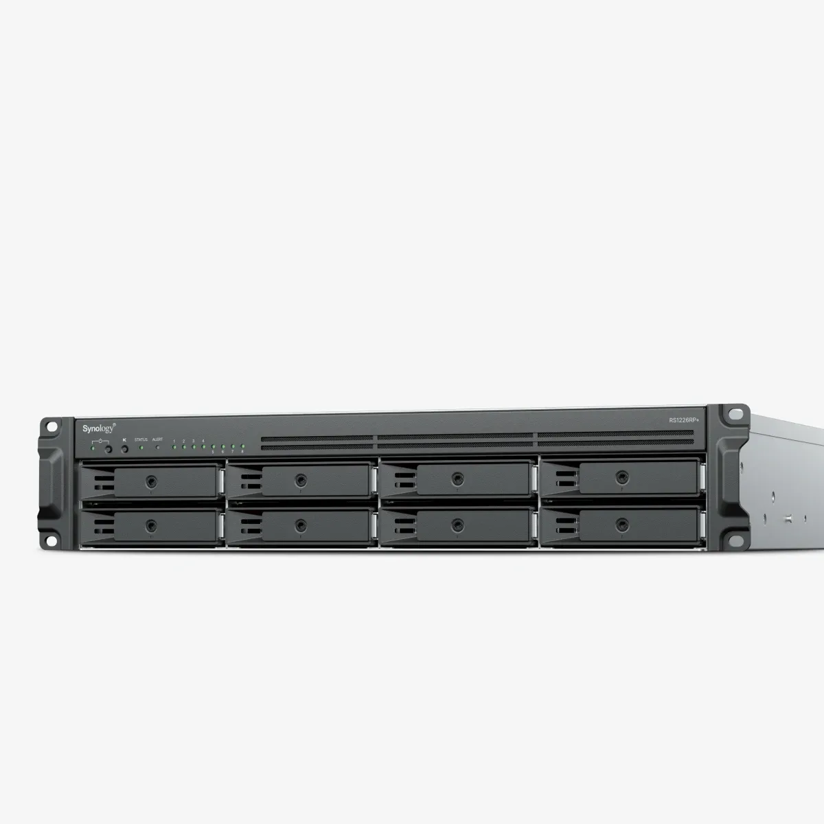 Synology RackStation RS1226+ - NAS server - 8 bays - rack-mountable - SATA 6Gb/s - RAID JBOD, 0, 1, 5, 6, 10 - RAM 4 GB - Gigabit Ethernet / 2.5 Gigabit Ethernet - iSCSI support - 2U
