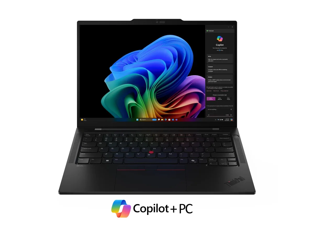 Lenovo ThinkPad T14s Gen 6 21TB - Copilot+ PC - 180-degree hinge design - AMD Ryzen AI 7 PRO - 350 / up to 5 GHz - Win 11 Pro - Radeon 860M - 16 GB RAM - 512 GB SSD TCG Opal Encryption 2, NVMe - 14" IPS 1920 x 1200 - Wi-Fi 7, Bluetooth - black - kbd: UK - with 1 Year Lenovo Premier Support, CO2 Offset 0.5 ton (2nd Gen)