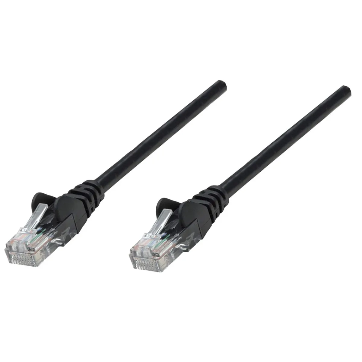 Intellinet 737081 Network Cable CAT6A Copper 20M- Black S/Ftp Snagless/Booted
