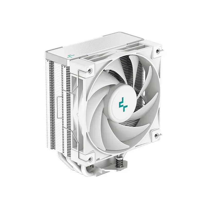 DeepCool AK400 WH Fan CPU Cooler, Universal Socket, High Performance 120mm Silent Hydro Bearing PWM White Fan, 1850RPM, 4 Heat Pipes, Unique Matrix Fin Design, White Version, Intel LGA 1700 Bracket Included