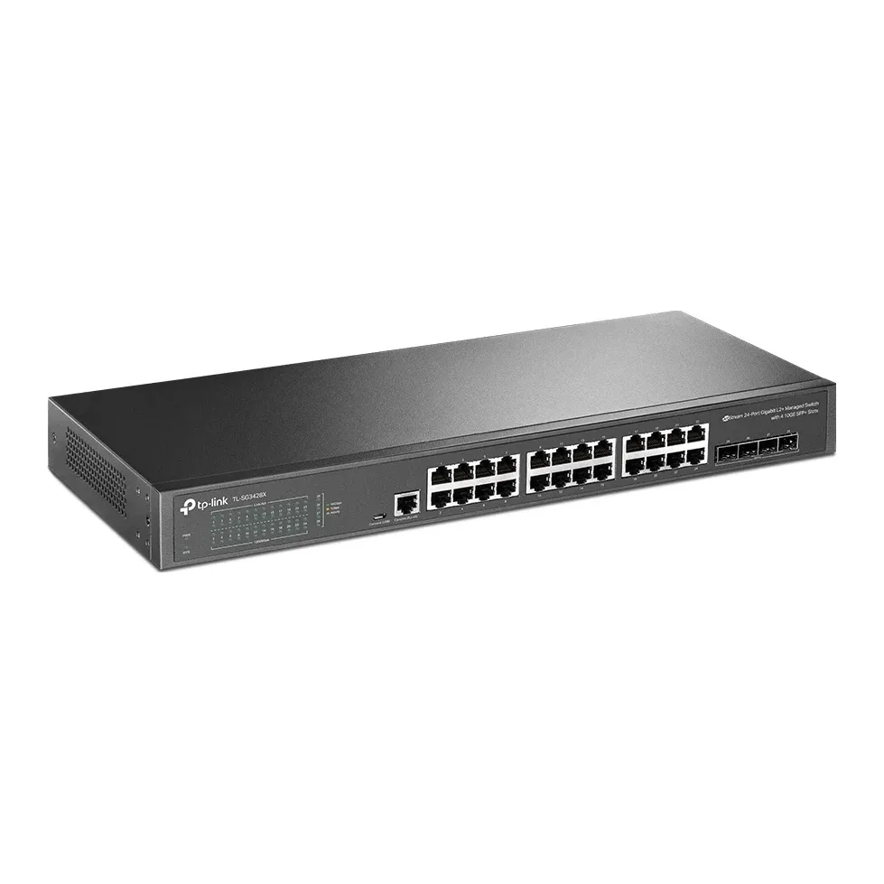TP-Link JetStream TL-SG3428X 24-Port Metal Gigabit L2+ Managed Switch with 4 10GE SFP+ Slots