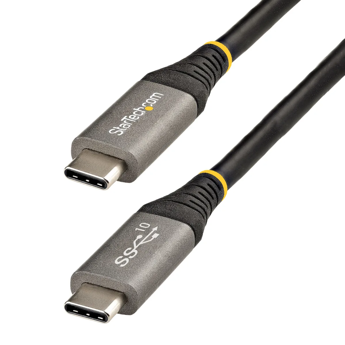 StarTech 20" (50cm) USB C Cable 10Gbps, USB 3.1/3.2 Gen 2 Type-C Cable, 100W (5A) Power Delivery Charging, DP Alt Mode, USB-C to C Cord, For USB-C Laptop, Phone, Device, Charge/Sync - Thunderbolt 3 Compatible (USB31CCV50CM)