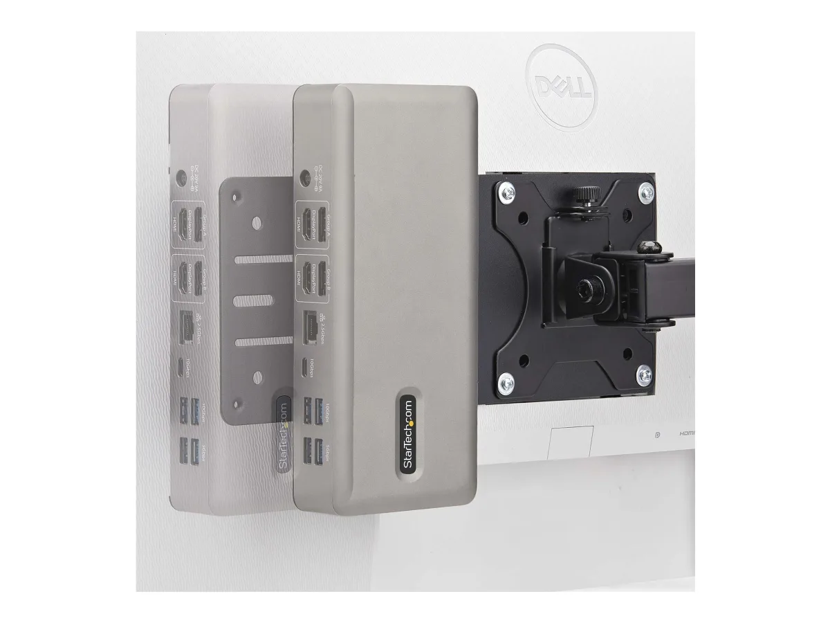 Startech VESA Mounting Bracket for NUC/Thin Clients/Docking Stations - Mounting component (2 VESA mount brackets) - for thin client - steel - black - monitor