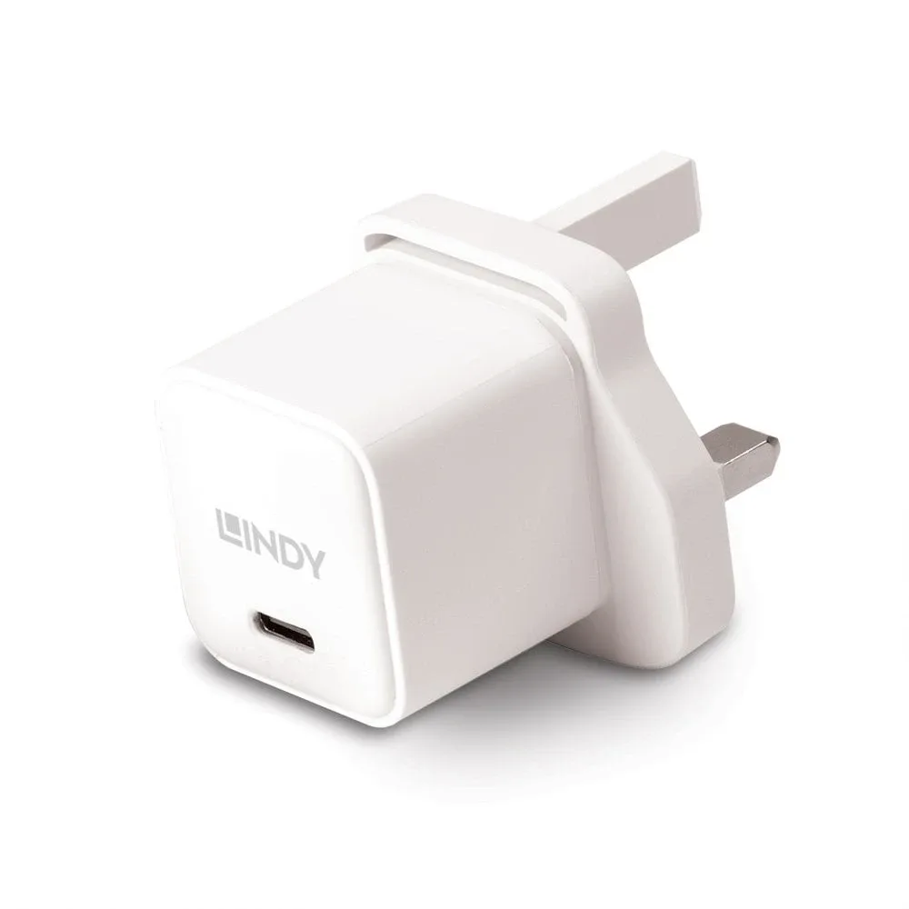 Lindy 73411 20W Type C PD Charger UK Plug