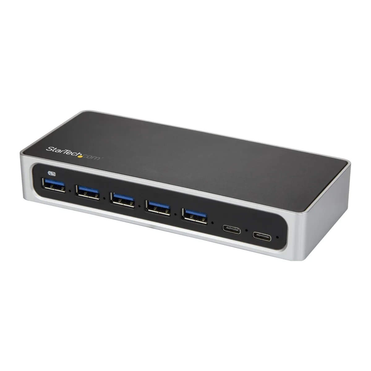 Startech 7 Port USB C Hub with Fast Charge Port, USB-C to 5x USB-A 2x USB-C USB 3.0 (USB 3.1/3.2 Gen 1 SuperSpeed 5Gbps), Self Powered Type-C Hub w/ Power Adapter, Desktop/Laptop Hub - Windows/macOS/Linux (HB30C5A2CSC) - Hub - 5 x SuperSpeed USB 3.0 + 2 x USB-C - desktop